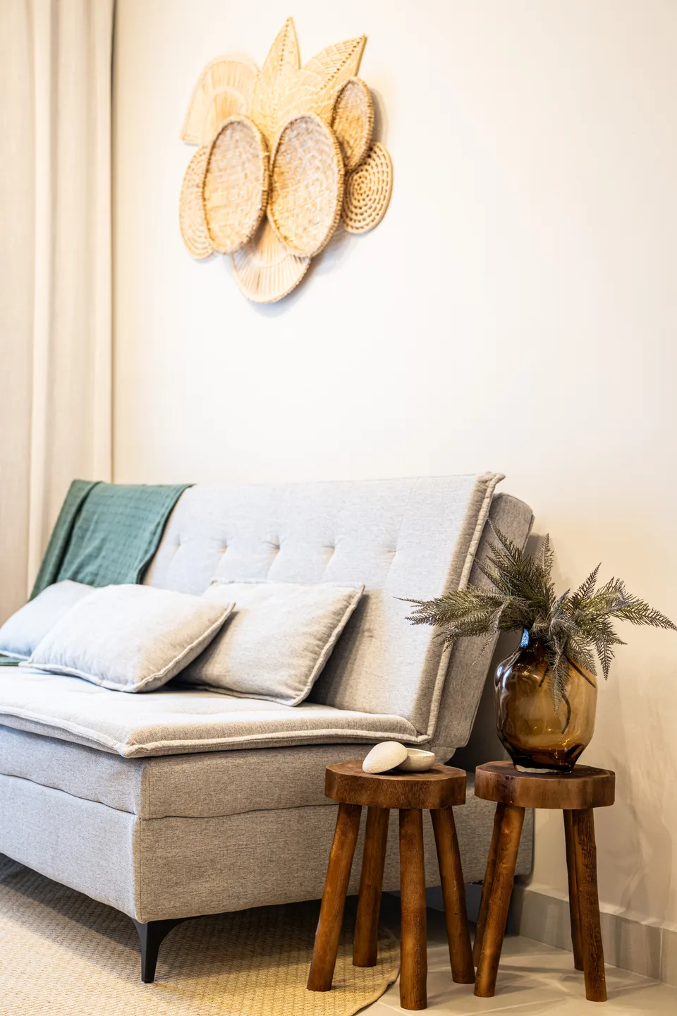 Sala e home theater — Living integrado com painel de TV