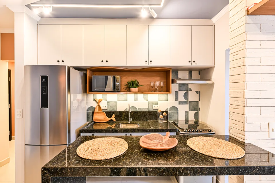 Cozinha — Cozinha com bancada em granito