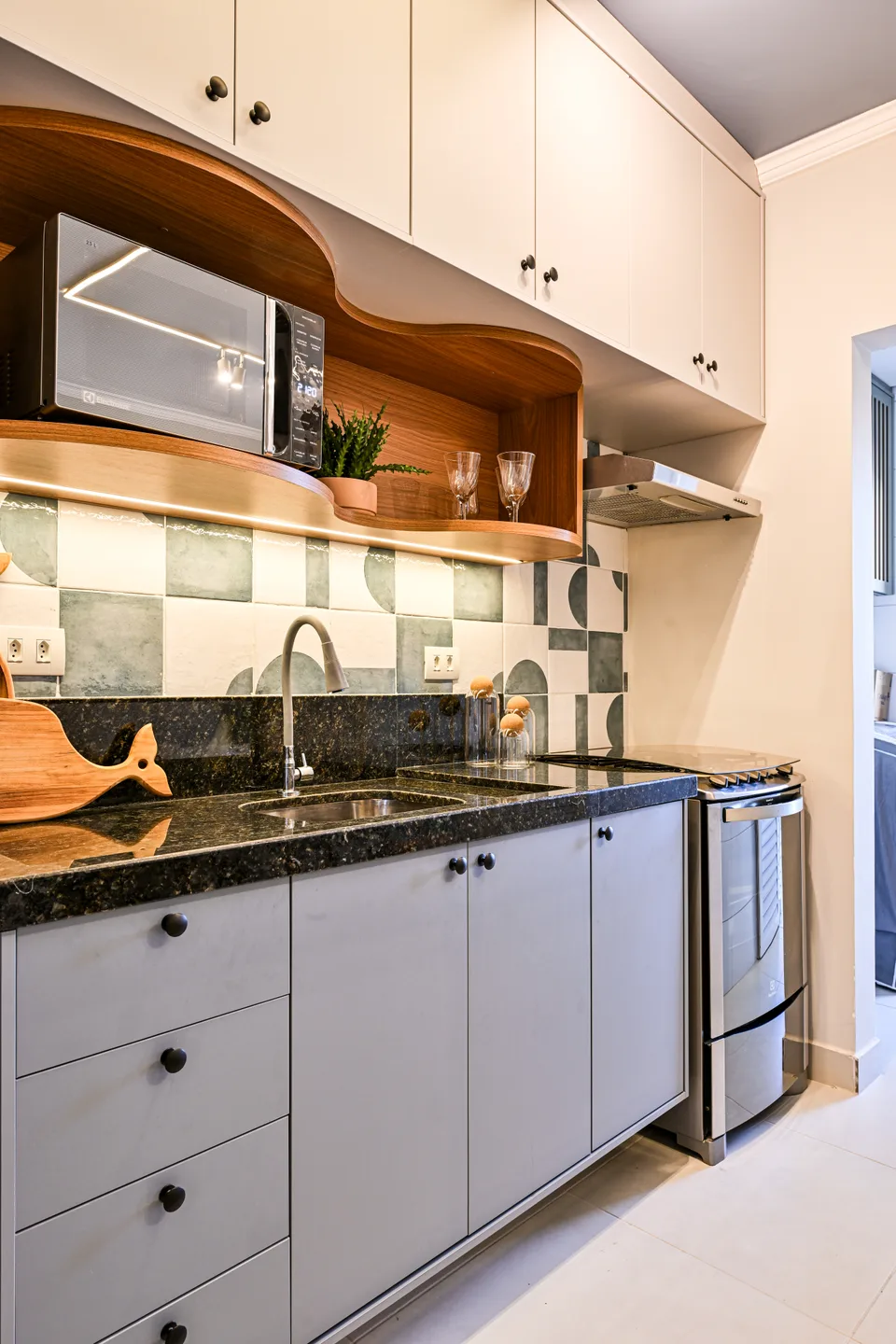 Cozinha — Cozinha com bancada em granito